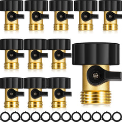 Tudomro front packaging showing ten brass shut off valves for quick identification and reliability