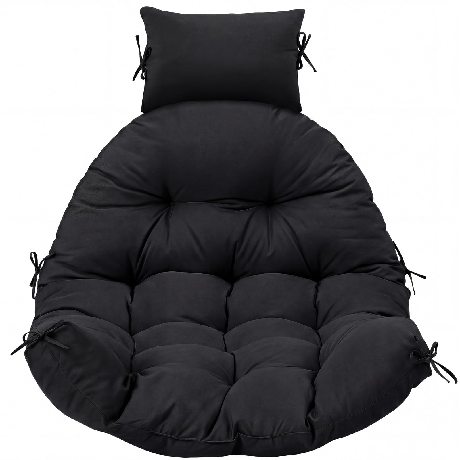 Tudomro front view of egg chair cushion showing plush fit and comfort