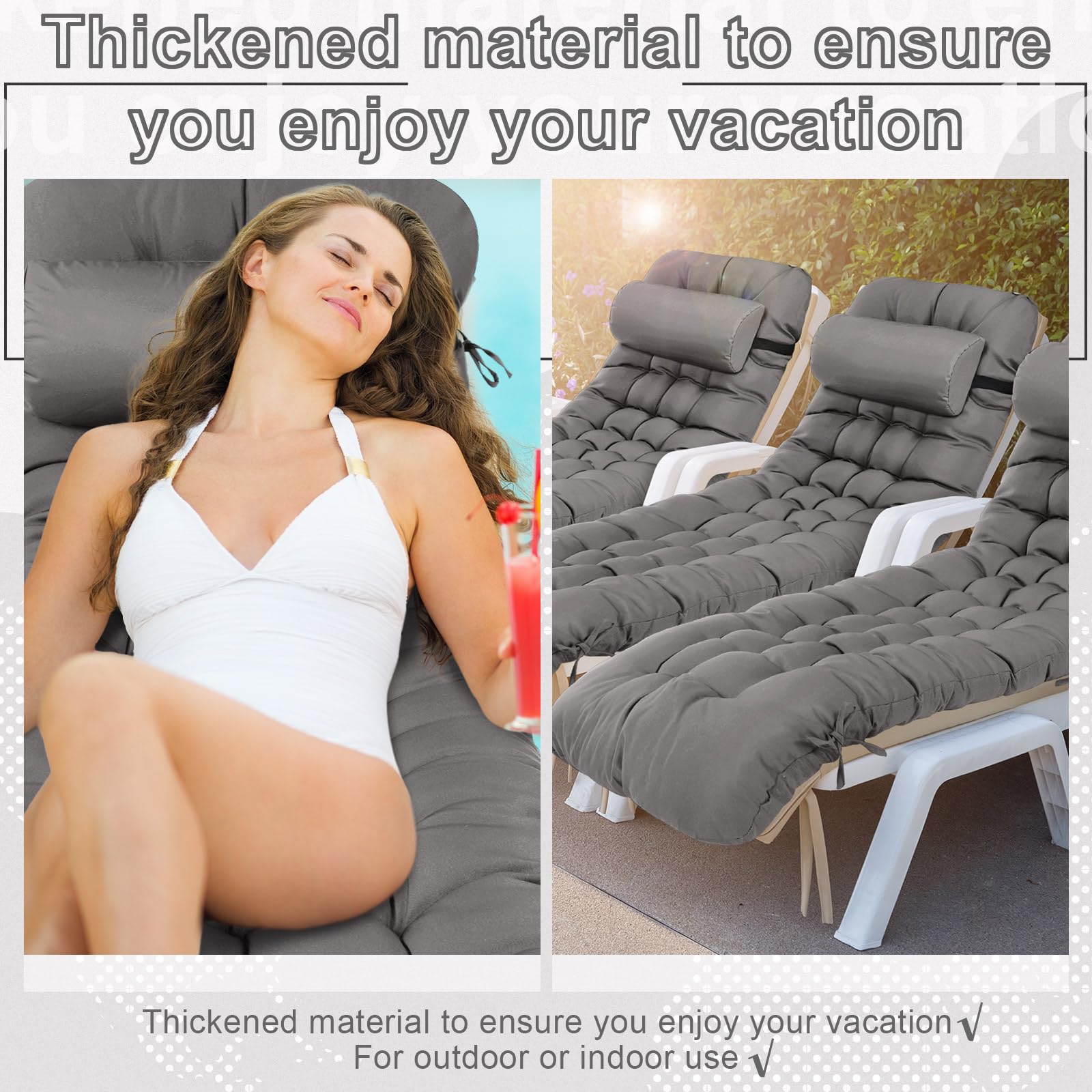 Tudomro in use on poolside lounger showing comfortable outdoor relaxation