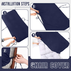 Tudomro cover on a rocking chair in a patio setting demonstrating weather protection during use