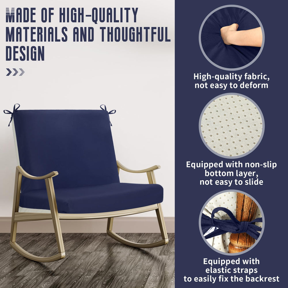 Tudomro lifestyle image on balcony and deck showing coordinated navy cushions for outdoor comfort