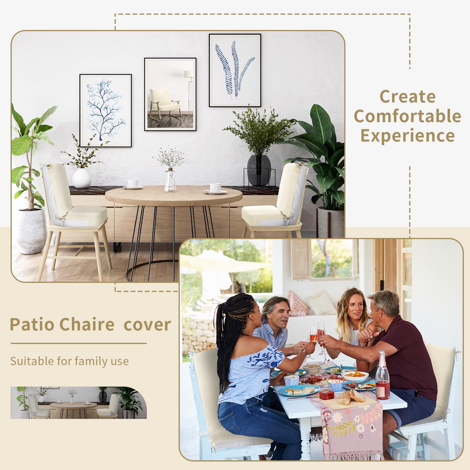Tudomro lifestyle patio set with covers illustrating cohesive outdoor style