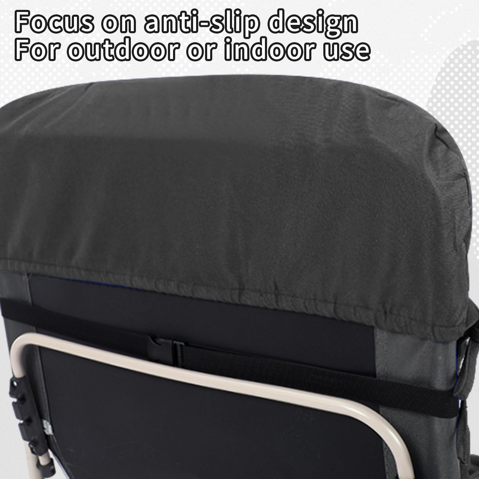 Tudomro charcoal cushion on patio setting conveying comfort and stylish outdoor use