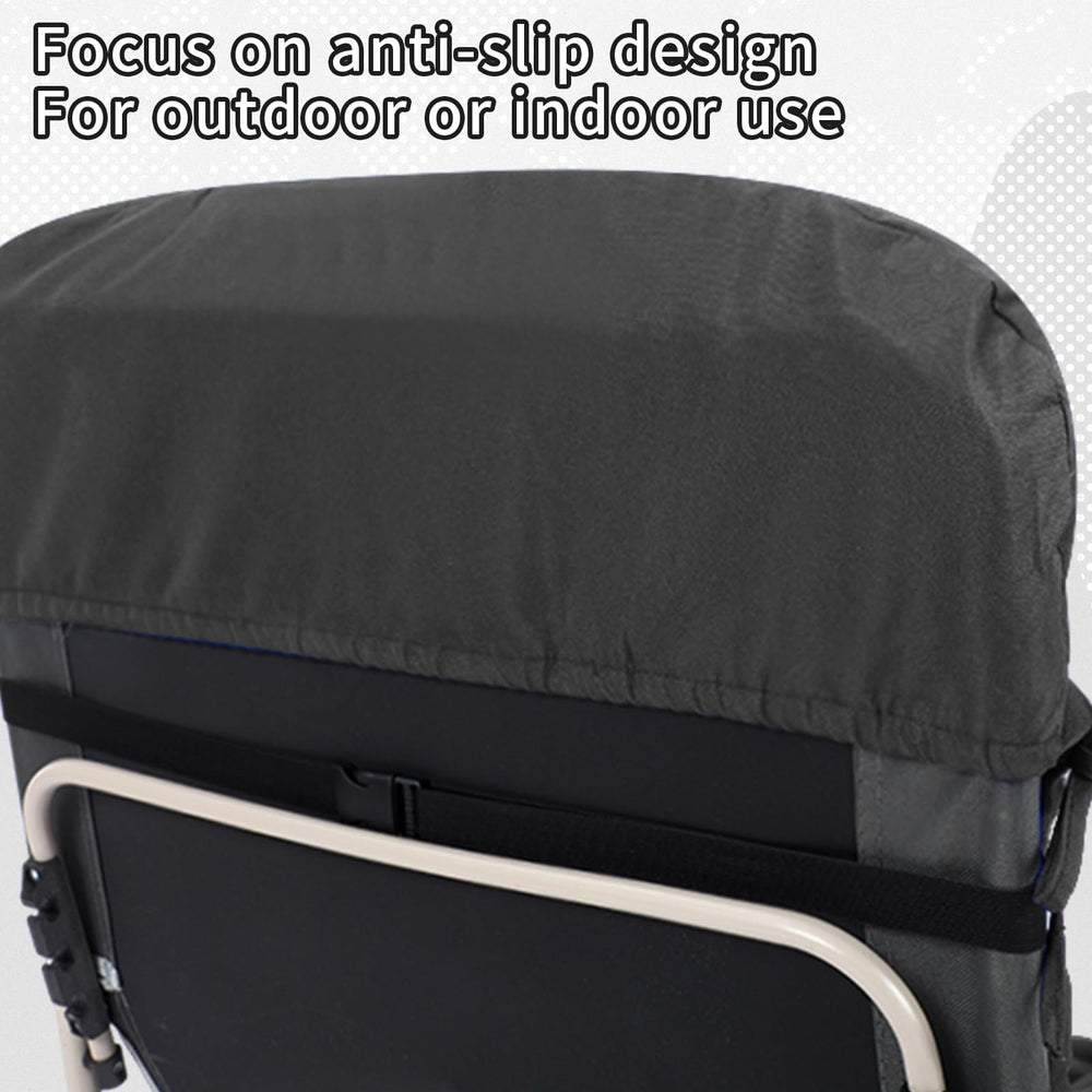 Tudomro charcoal cushion on patio setting conveying comfort and stylish outdoor use