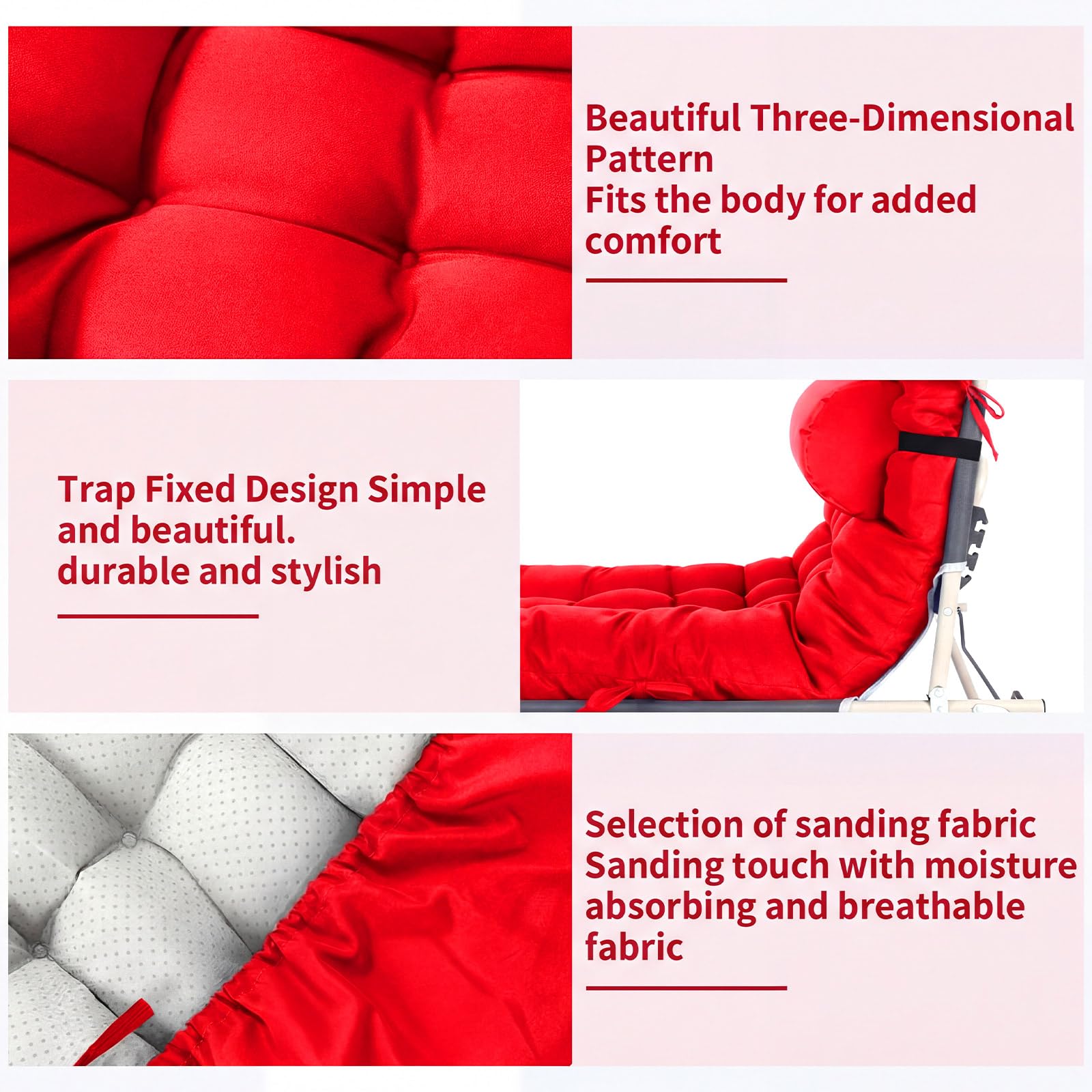 Tudomro cushion on patio in lifestyle scene showing stylish outdoor relaxation