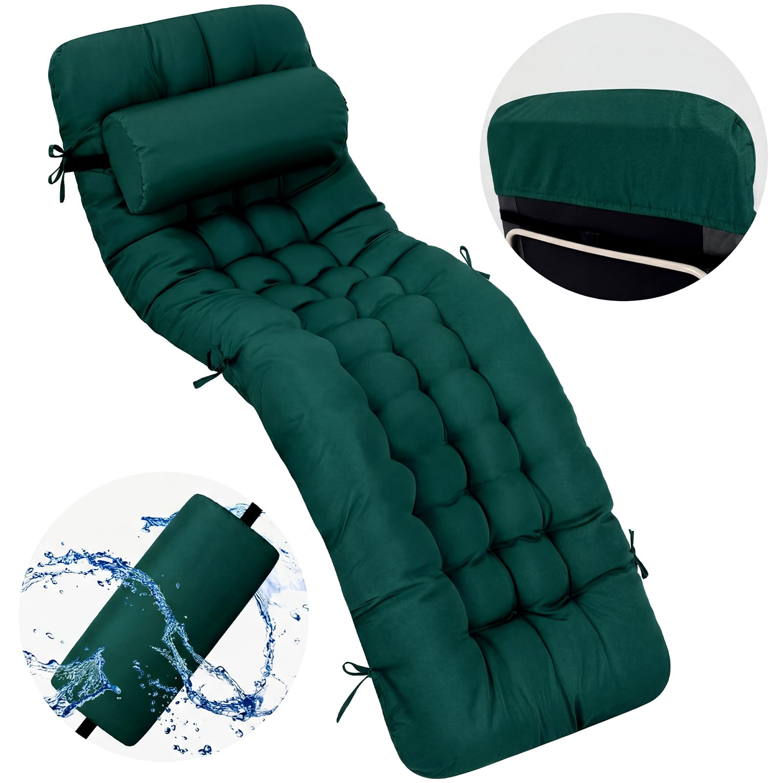 Tudomro size comparison with ruler demonstrating 66x20.9-inch fit for chaise lounges
