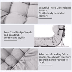Tudomro side profile showing 3.9-inch thickness for supportive, comfortable lounging