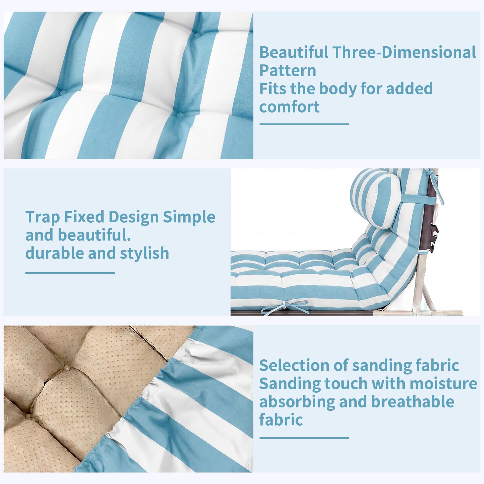 Tudomro side profile showing 3.9-inch pearl cotton thickness for support