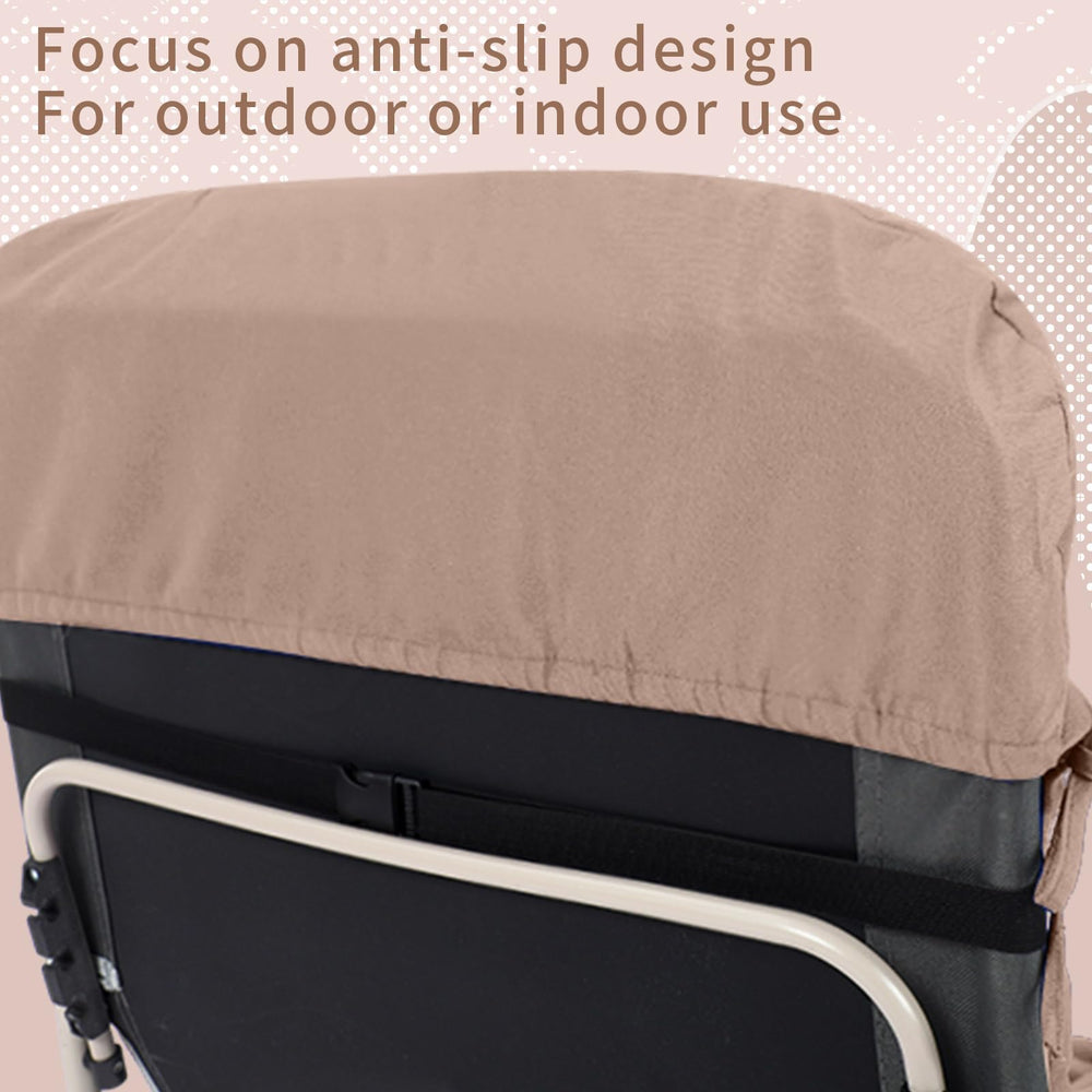 Tudomro cushion styled on patio chair to show coordinated outdoor design benefit