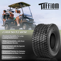 TUFFIOM close-up of tread pattern showing texture for improved traction