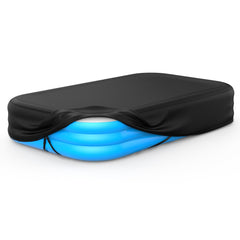 Tufmunb front view of rectangular inflatable cover showing secure fit and protection