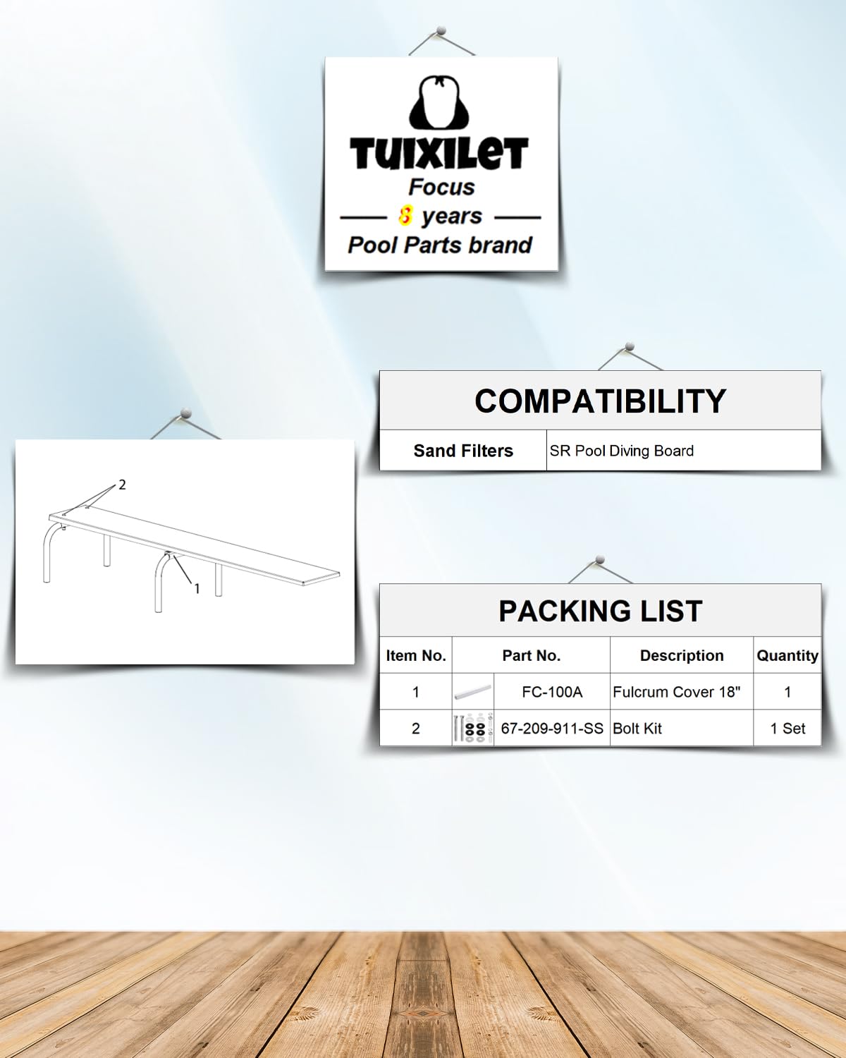 TUIXILET stainless bolt kit set displayed for corrosion-resistant fastening