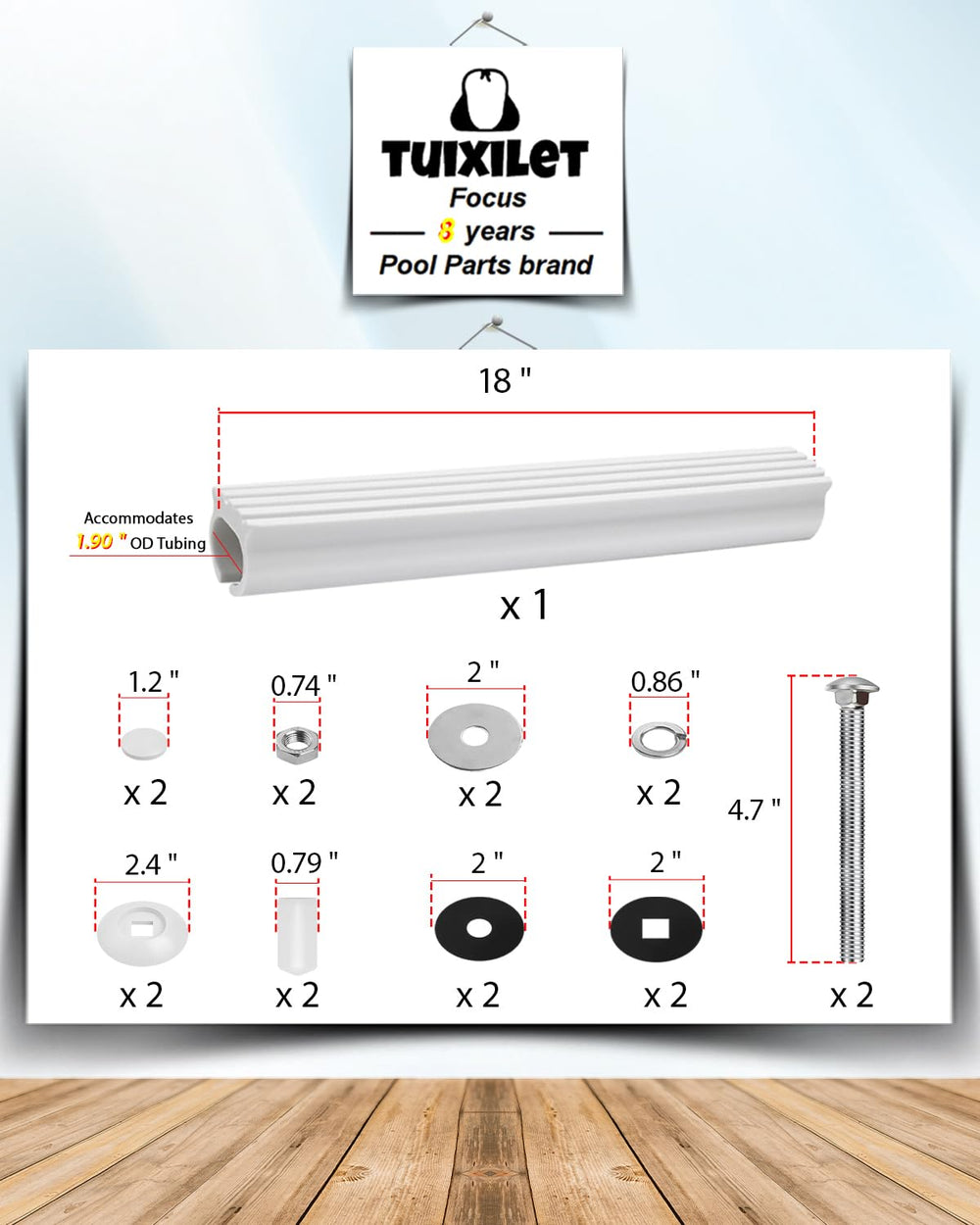 TUIXILET fulcrum pad installed on diving stand demonstrating secure fit