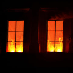 Tujoe front packaging showing complete window fire kit and quick setup benefit