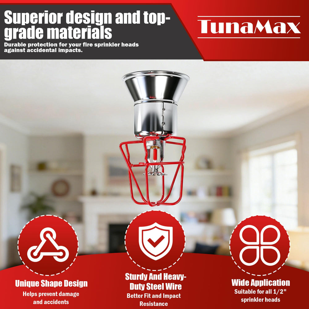 TunaMax red coated wire detail showing corrosion-resistant durable finish