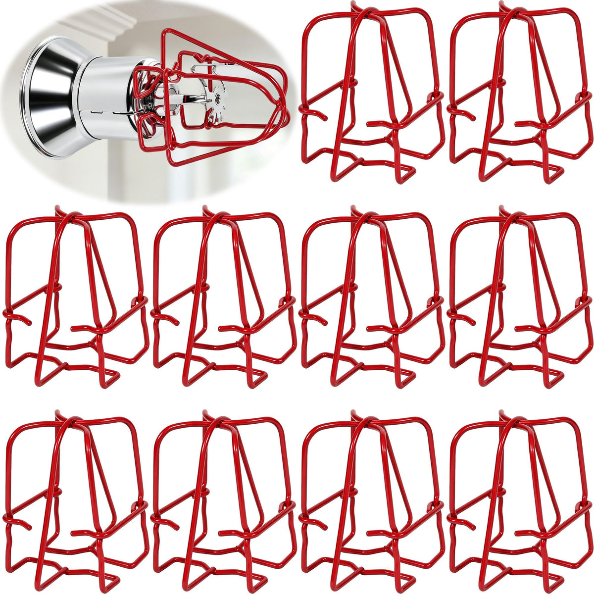 TunaMax front view of cage guard showing visible red protection and quick fit