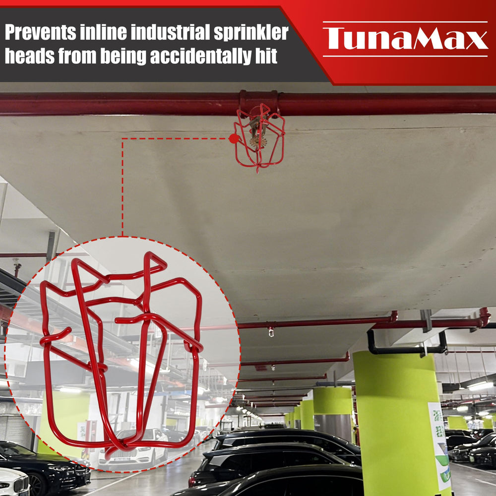 TunaMax installed on upright sprinkler showing reliable bump protection