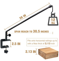 Tuohours close-up of clamp showing tight grip and secure rail attachment benefit