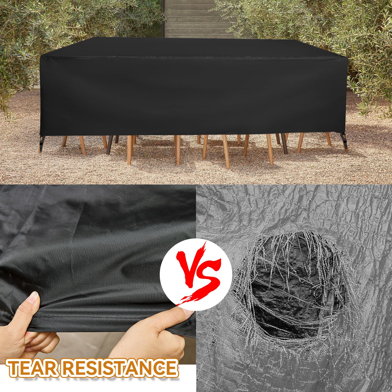 TUOKING seam detail with waterproof tape demonstrating leak protection