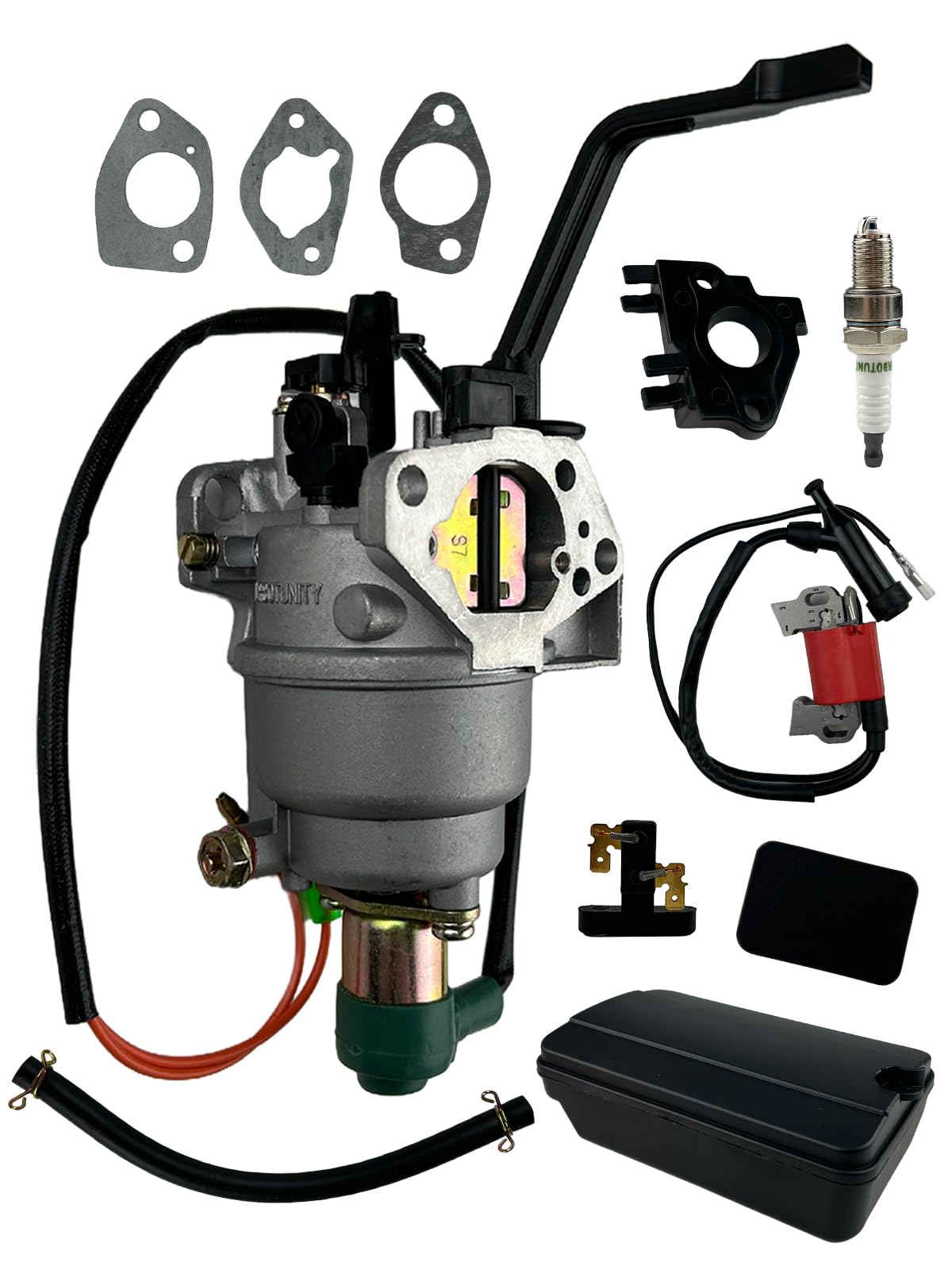 TURBOTUNITY carburetor front view showing replacement-ready fit and reliable fuel flow