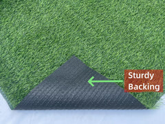 turfloid close-up of 0.8 inch pile texture offering soft realistic feel