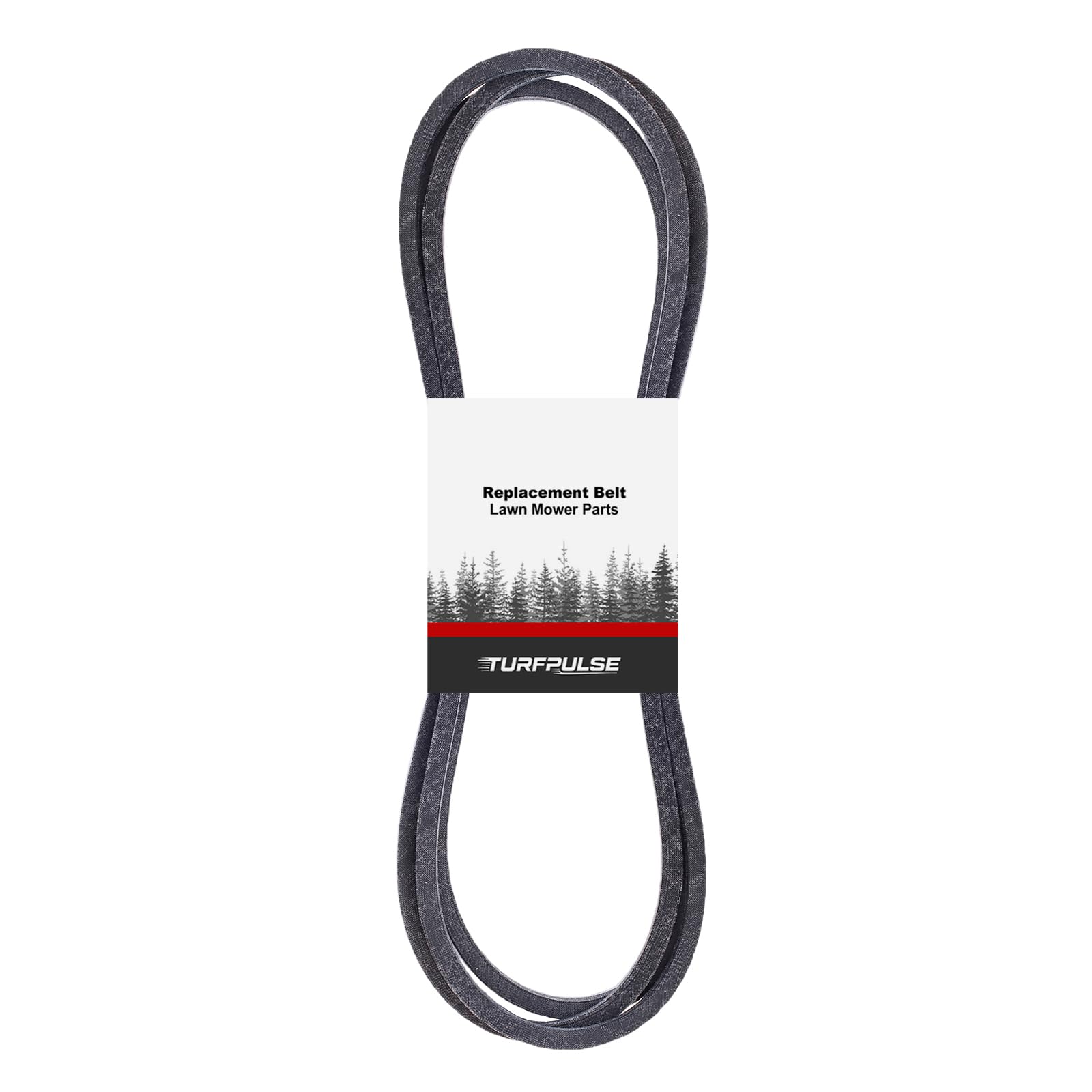 TURFPULSE belt front view showing packaging and clear fitment benefit