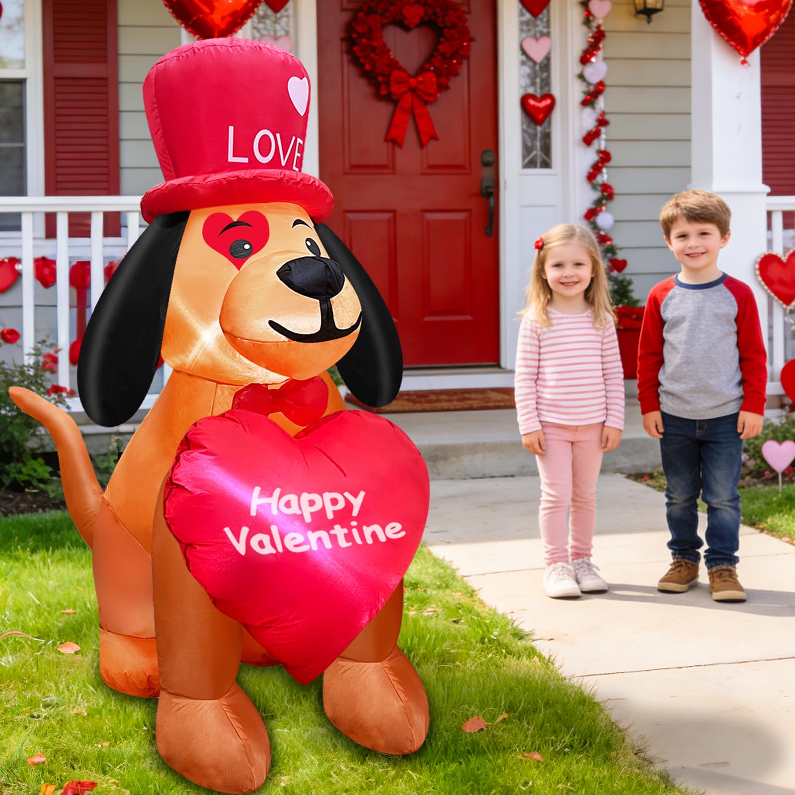 TURNMEON illuminated inflatable at night creating romantic yard ambiance