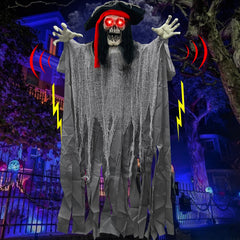 TURNMEON pirate ghost front view showing full 70-inch height and dramatic pose