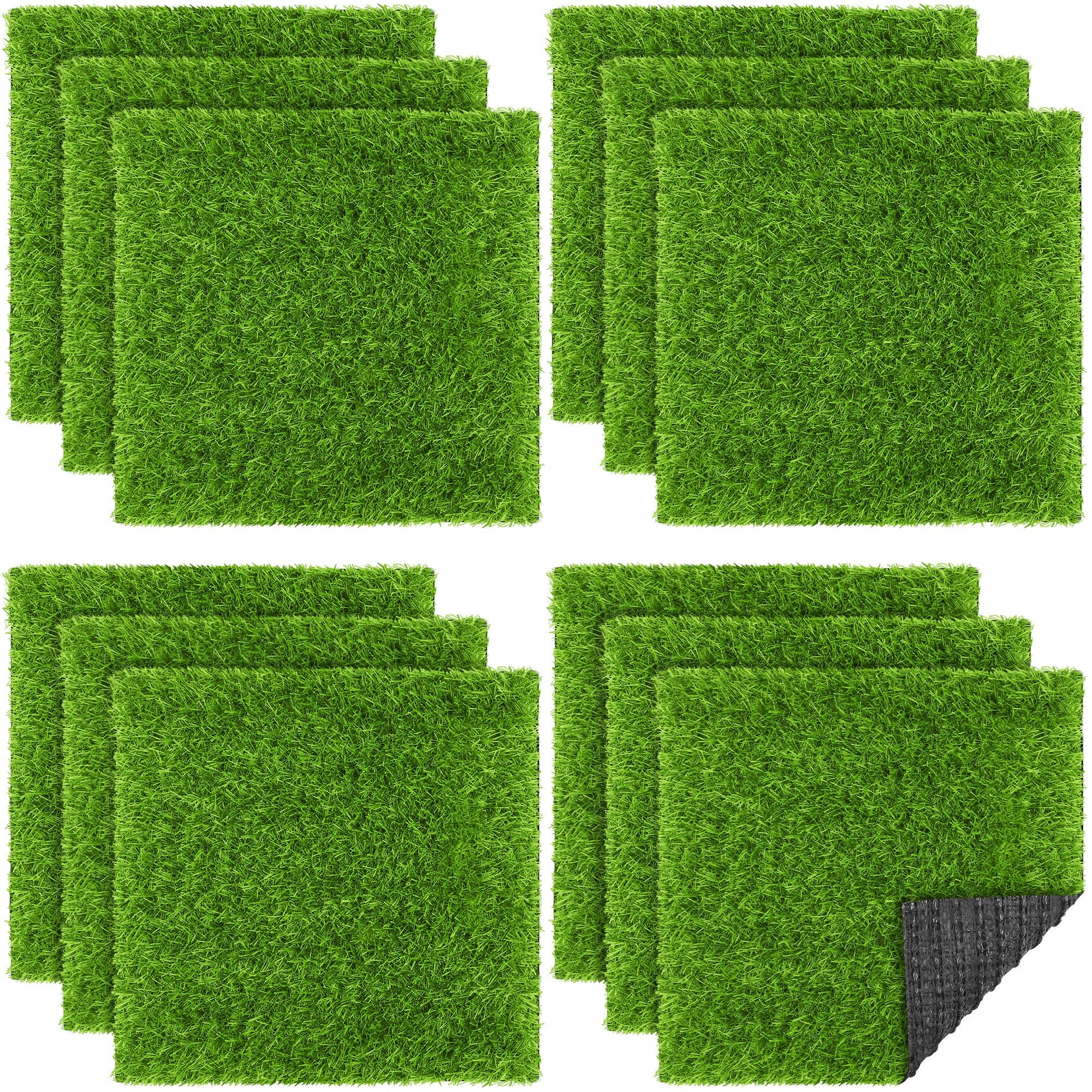 TURSTIN front packaging showing 12 turf mats and benefits of instant green