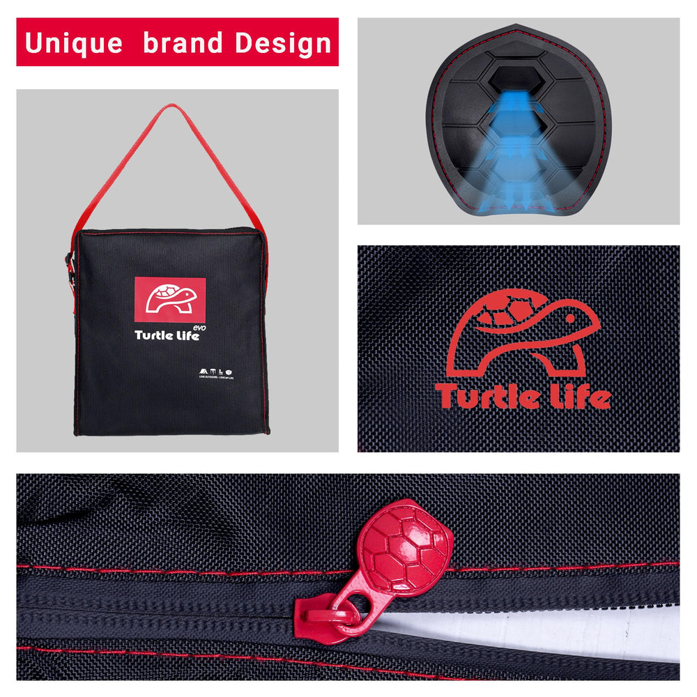 Turtle Life metal center supporter lifting cover to prevent water pooling and sagging