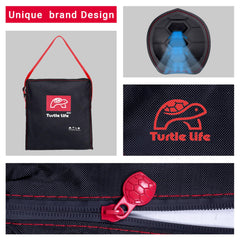 Turtle Life metal center supporter lifting cover to prevent water pooling and sagging