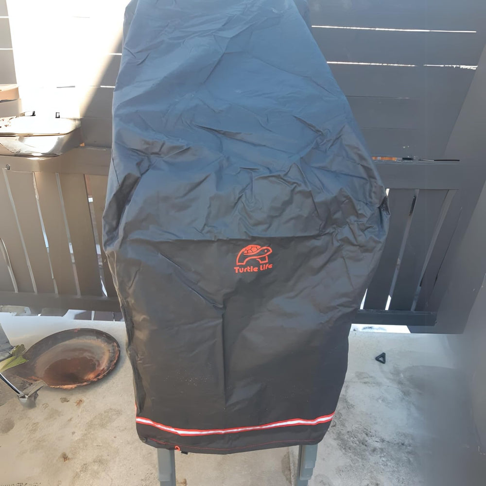 Turtle Life side profile of covered chairs highlighting neat fit