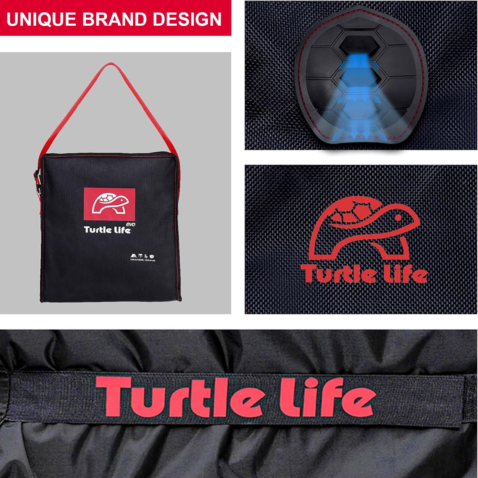 Turtle Life vent detail showing airflow, reduces moisture buildup