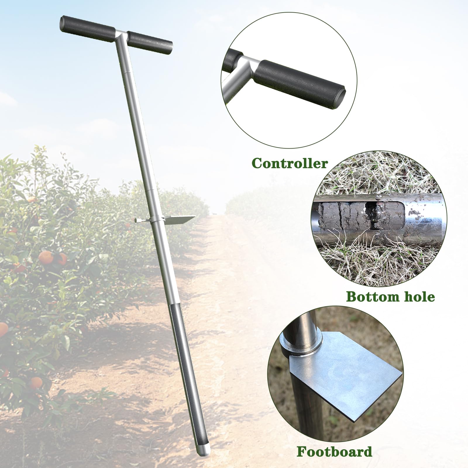 TUSAUW foot pedal and internal pusher detail enabling easier insertion and sample ejection