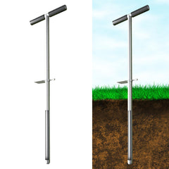 TUSAUW front view of 36-inch soil probe showing full length and sturdy build benefits