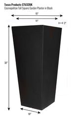 Tusco Products Cosmo planter close-up of matte texture and UV-resistant finish for lasting look