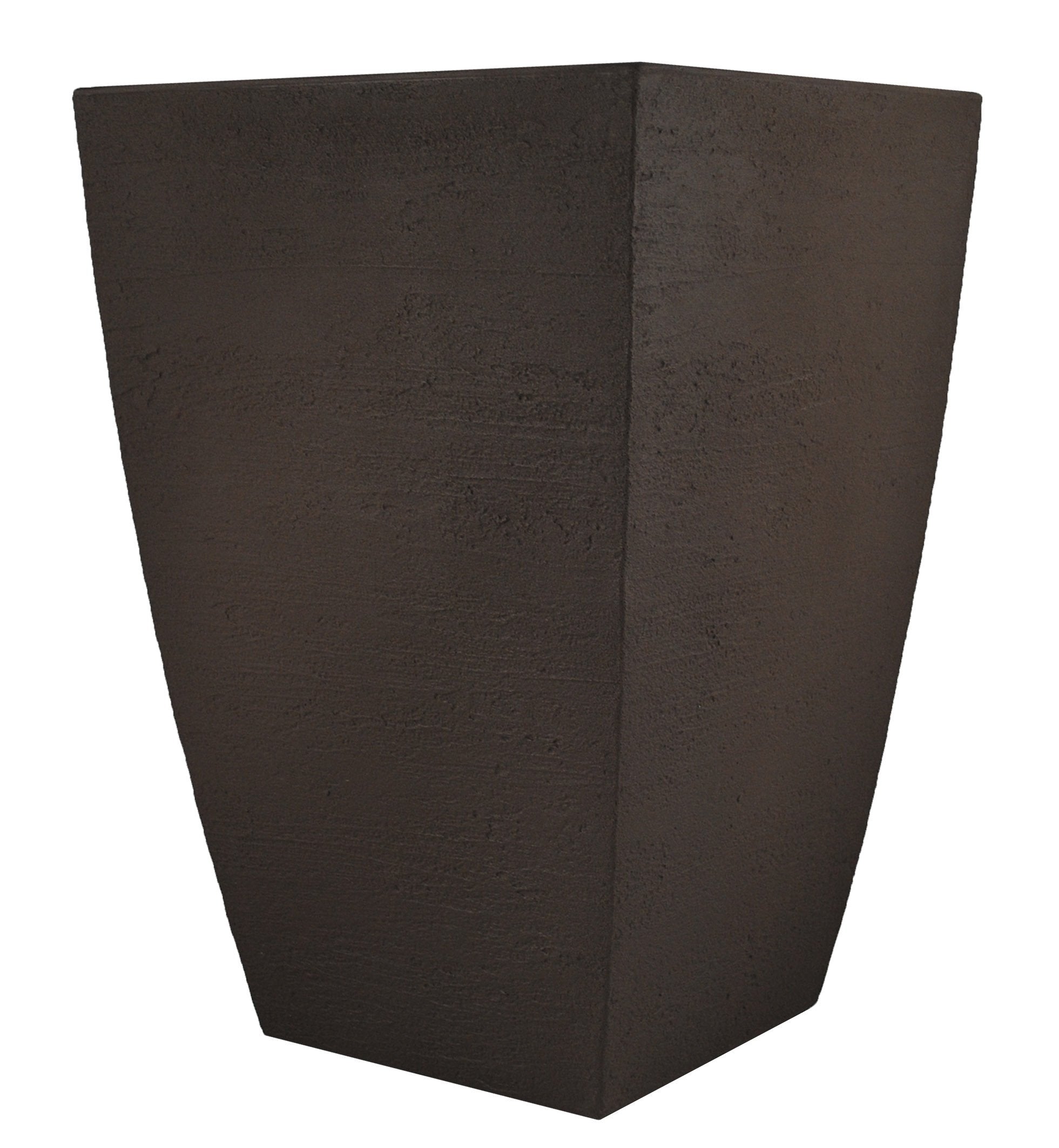 Tusco Products planter front view showing modern square silhouette and curb appeal