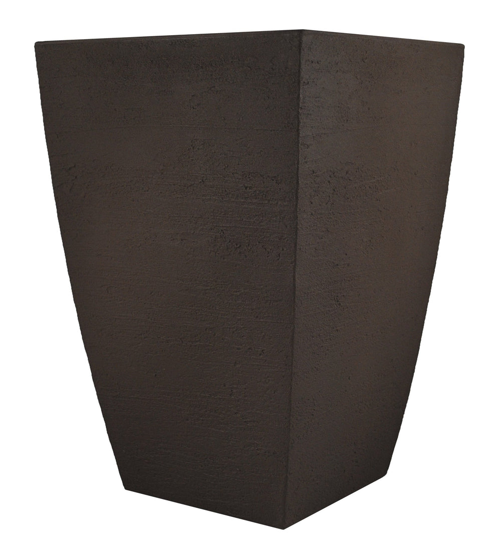 Tusco Products planter front view showing modern square silhouette and curb appeal