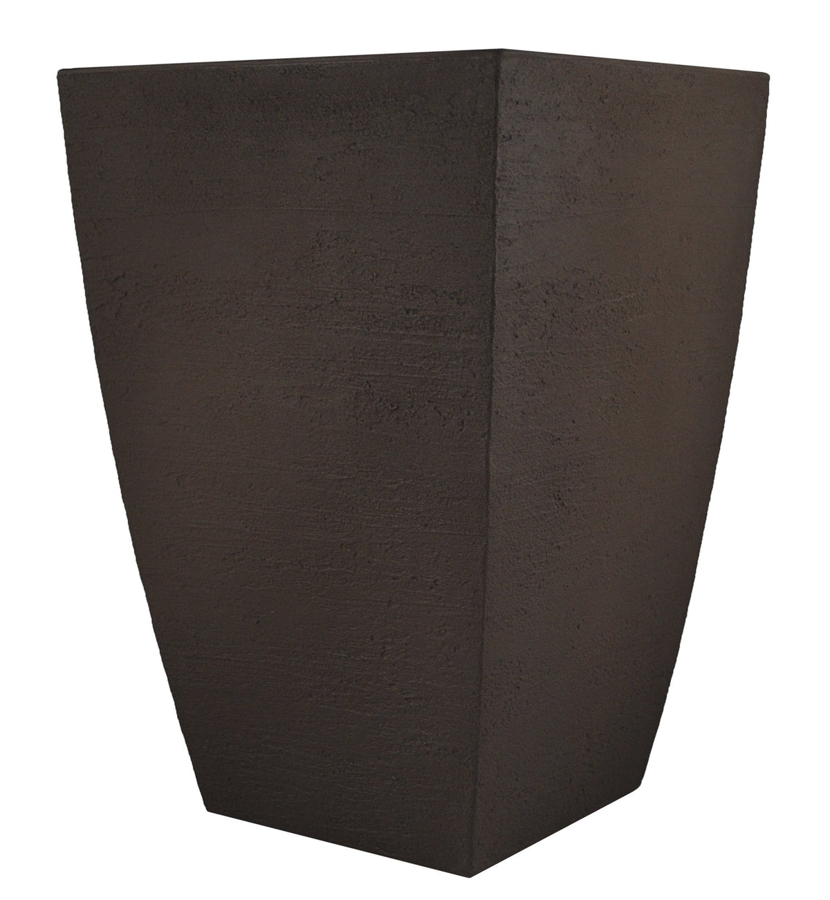 Tusco Products planter front view showing modern square silhouette and curb appeal