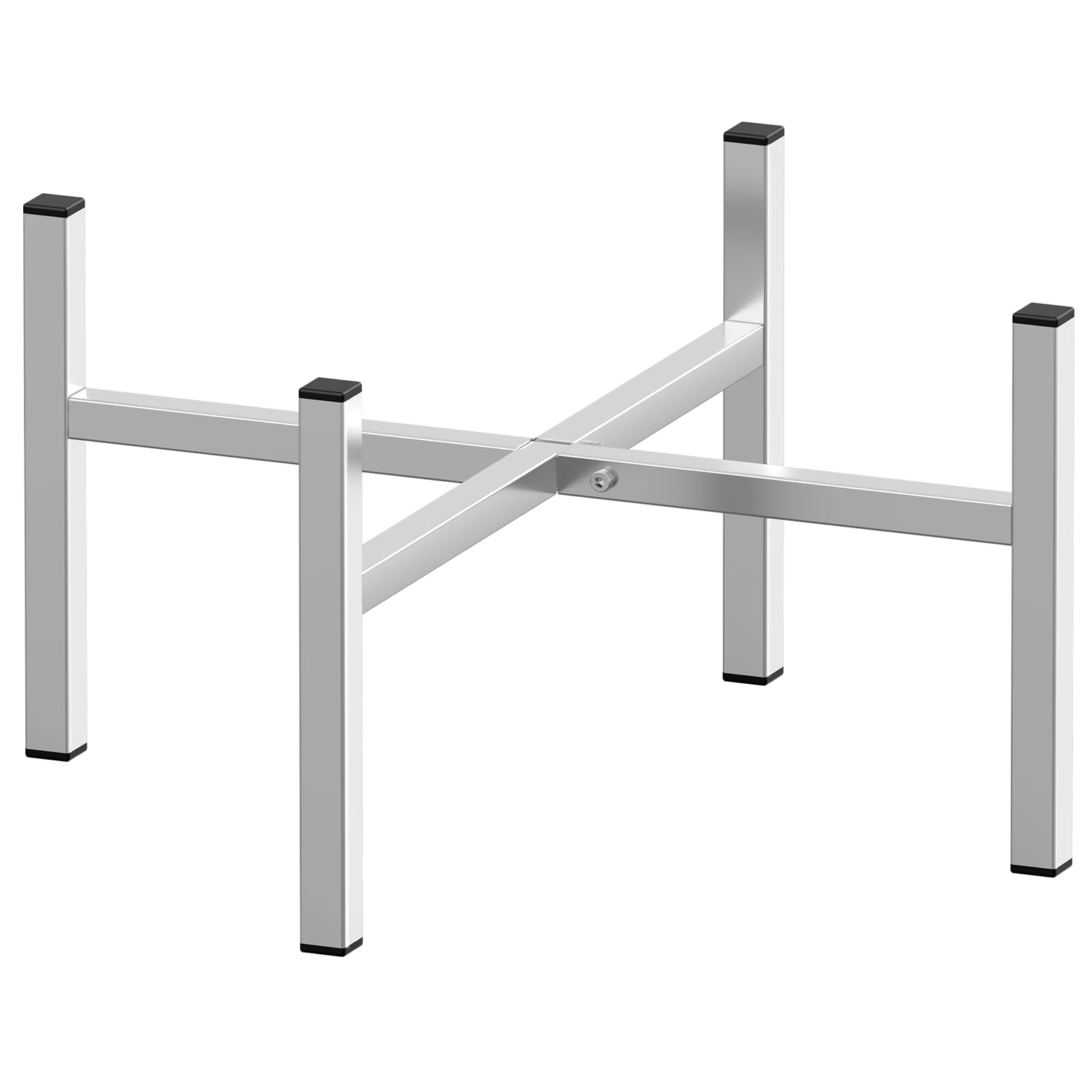 Tusivo front view of stainless steel firepit stand showing stable elevated base benefit