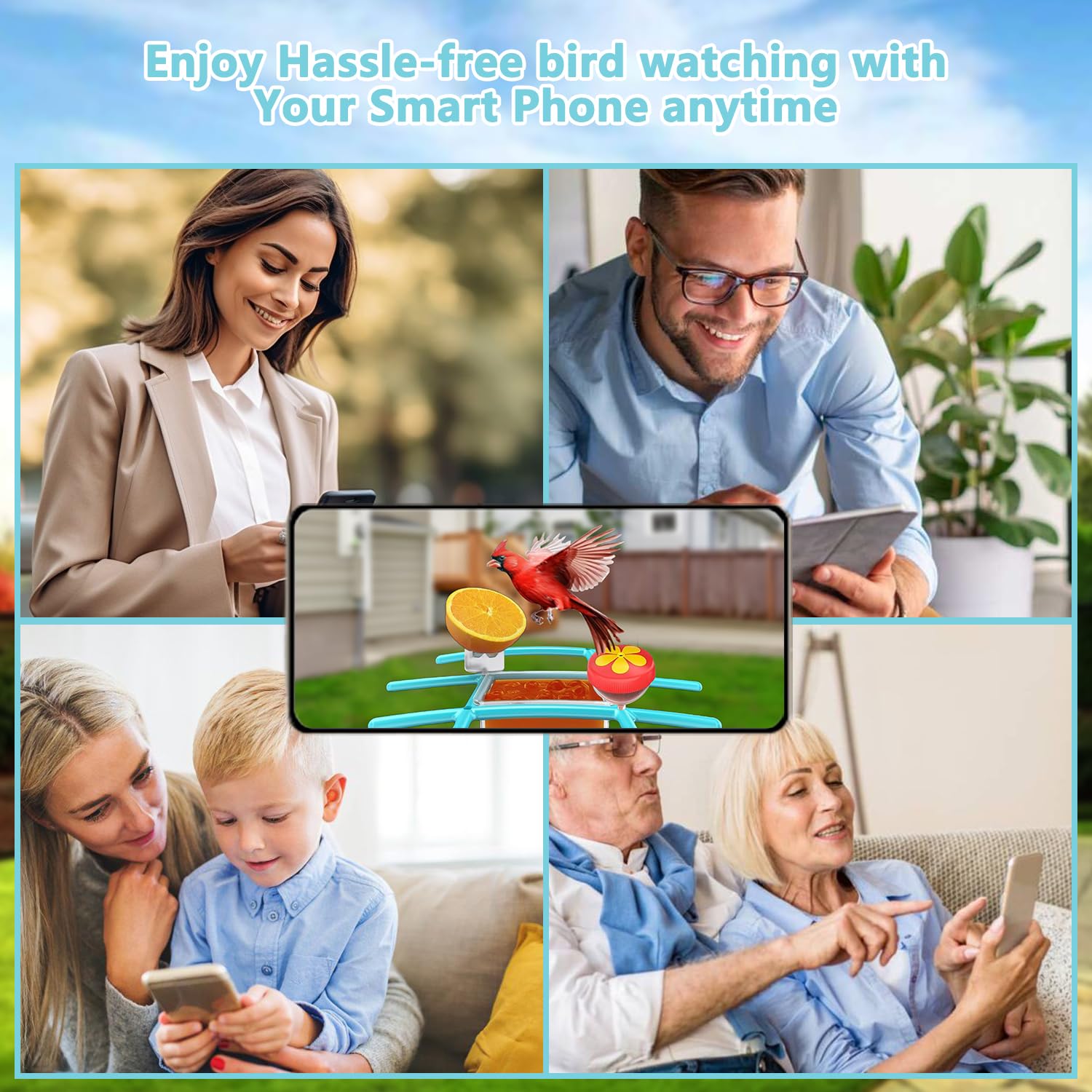 Tutoview installed in backyard setting for effortless wildlife watching