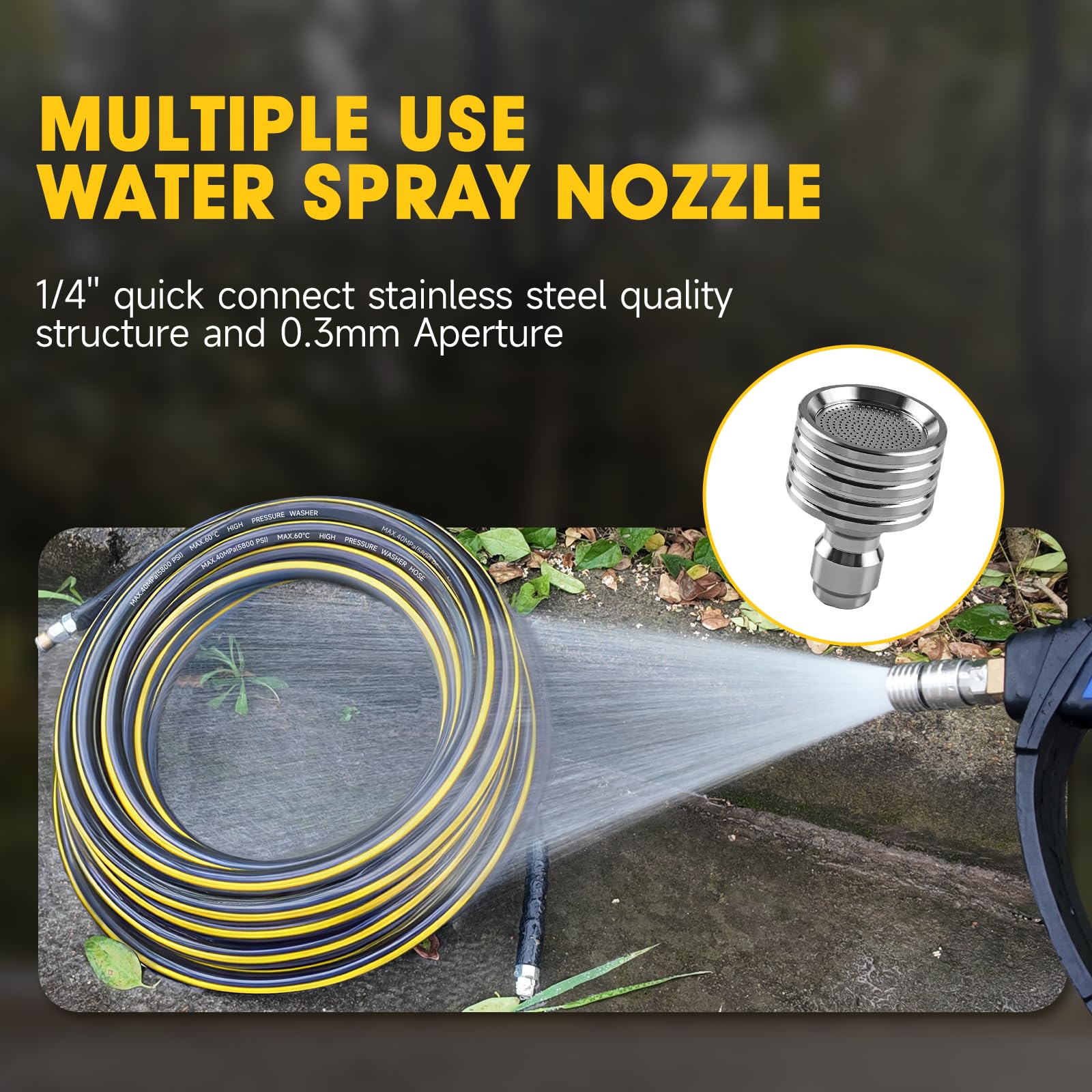 TUTULUCK rotating spinner head cleaning pipe walls for better flushing