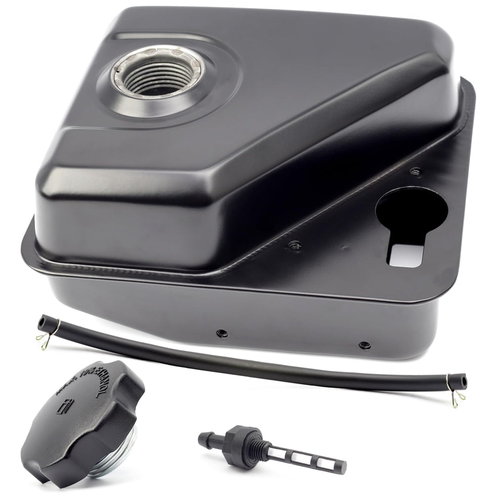 TUTUSIA fuel tank front view showing fit and finish for easy replacement