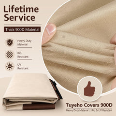 Tuyeho 900D polyester fabric texture close-up for tear resistance