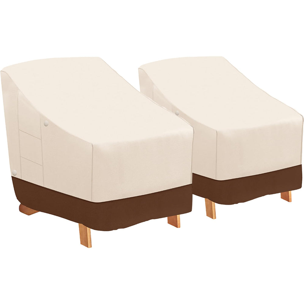 Tuyeho front view of Adirondack chair cover showing full protection and fit