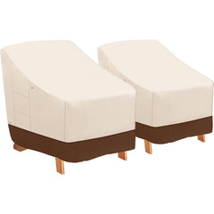 Tuyeho front view of Adirondack chair cover showing full protection and fit
