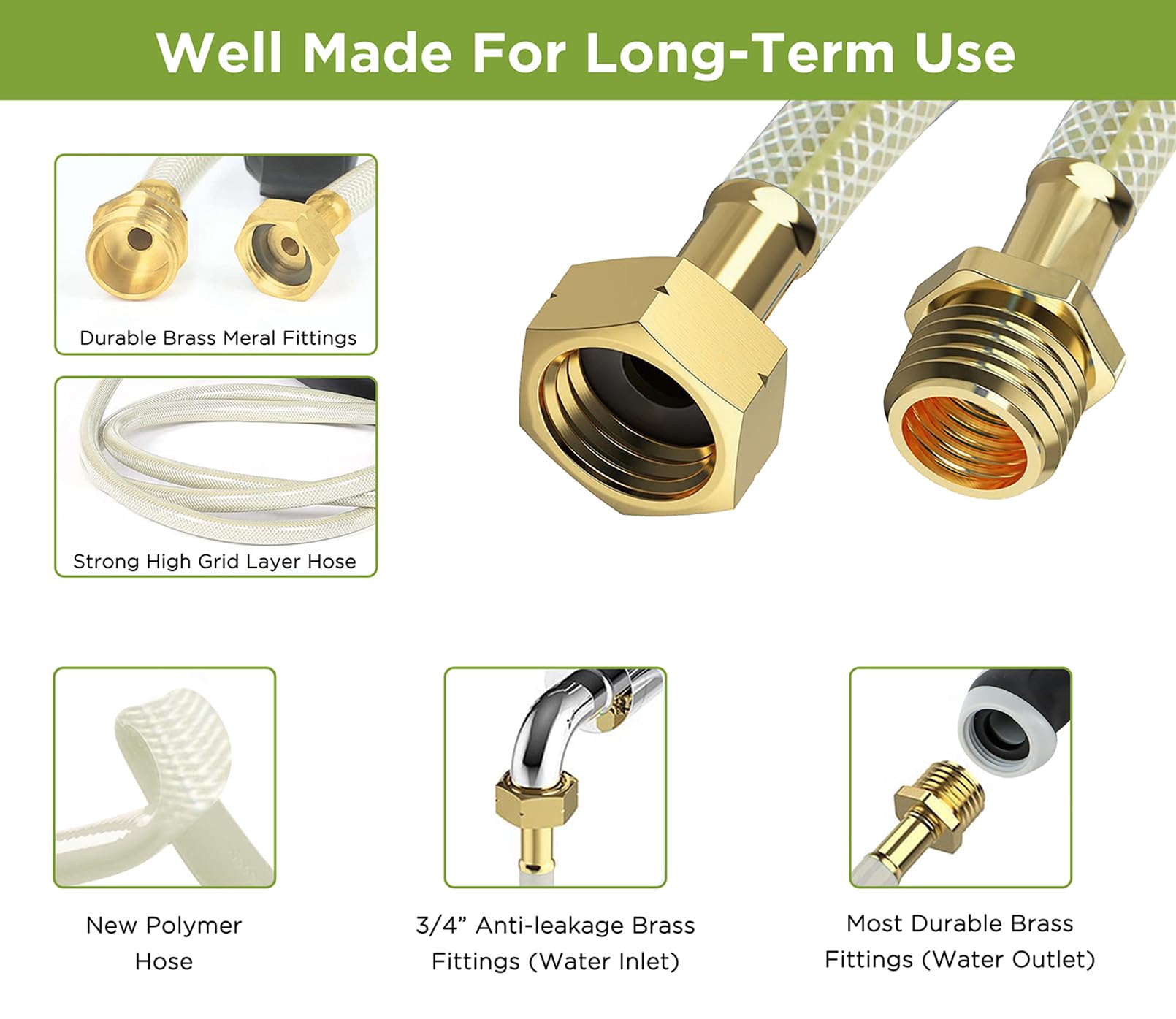 Tuyeho hose texture and waterproof ring highlighting corrosion resistance benefit