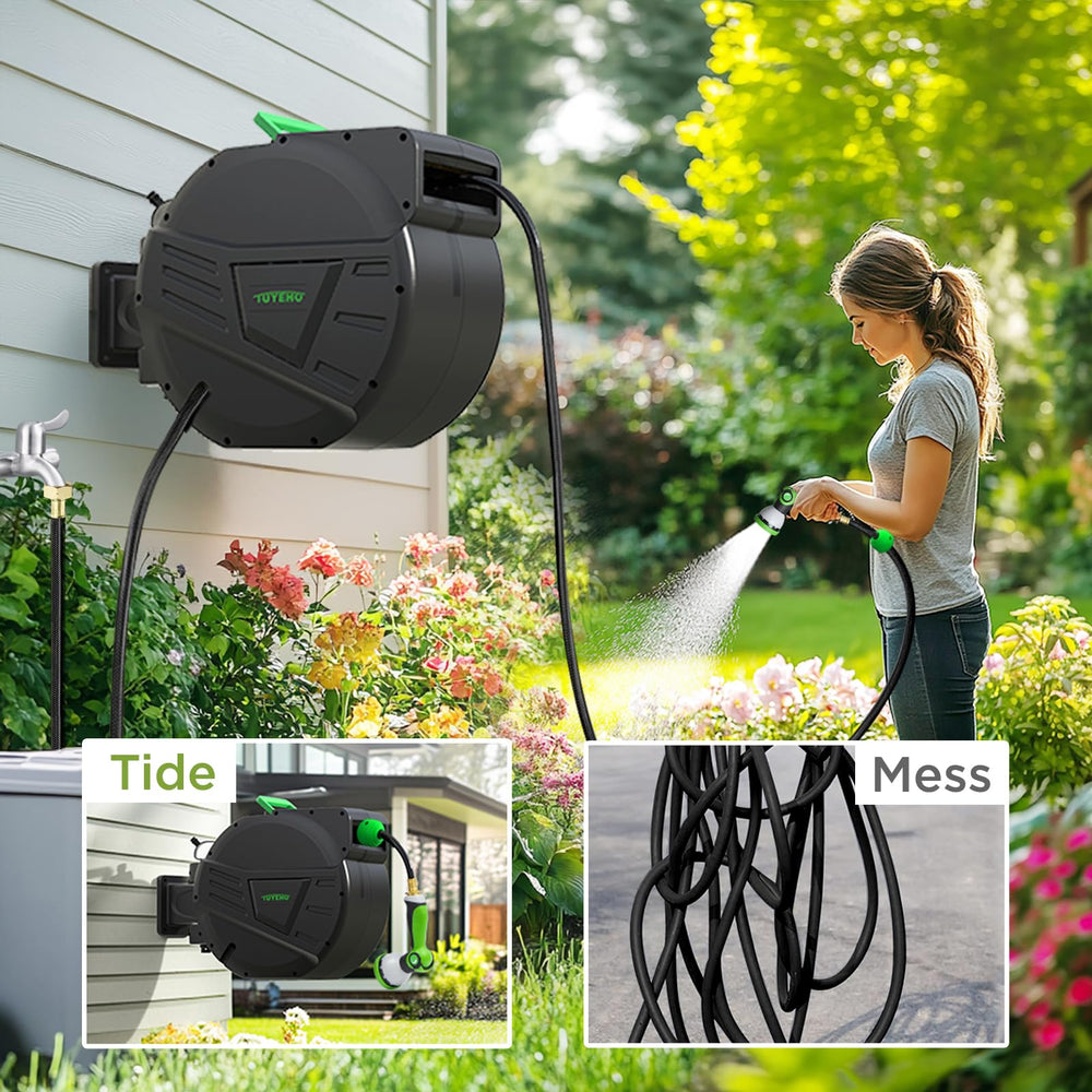Tuyeho leader hose connection detail enabling flexible wall mount