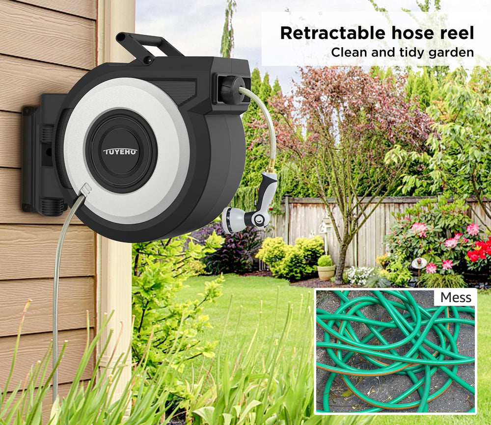 Tuyeho leader hose connection showing quick attach and leak prevention