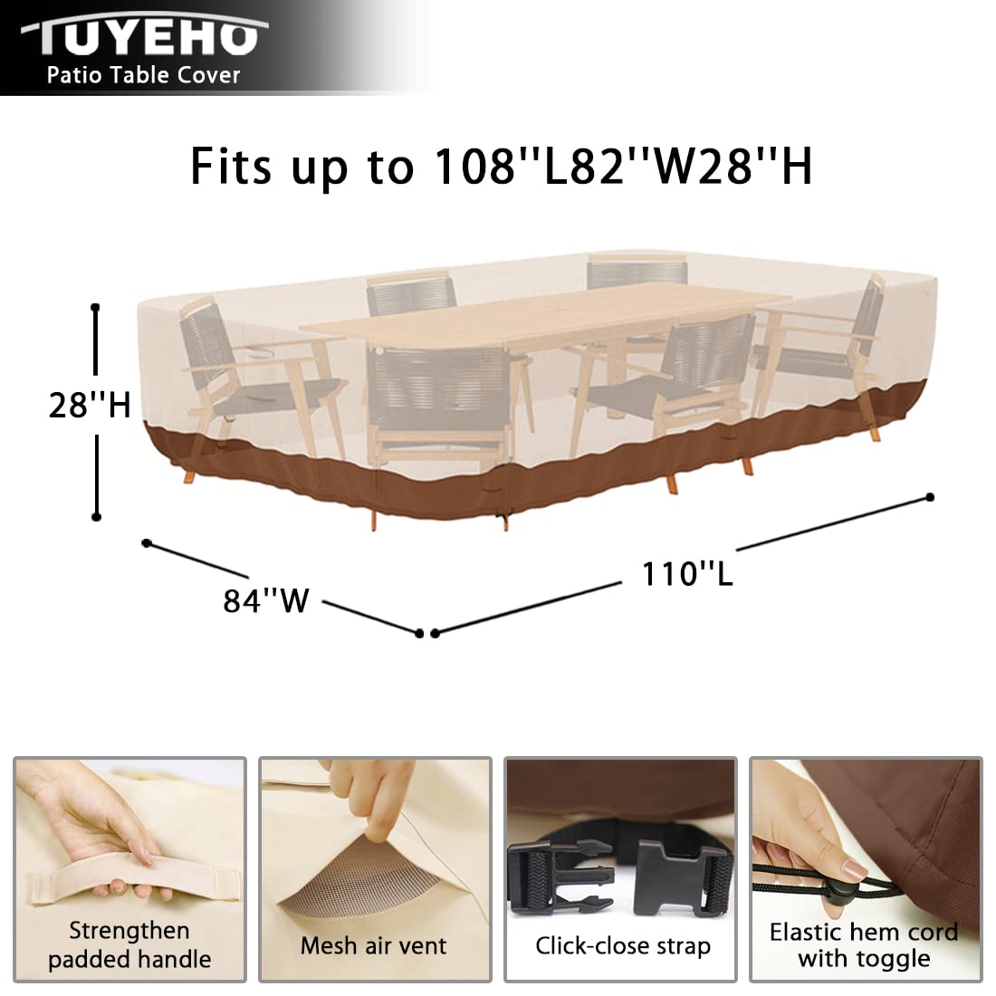 Tuyeho mesh vent detail promotes airflow and reduces condensation